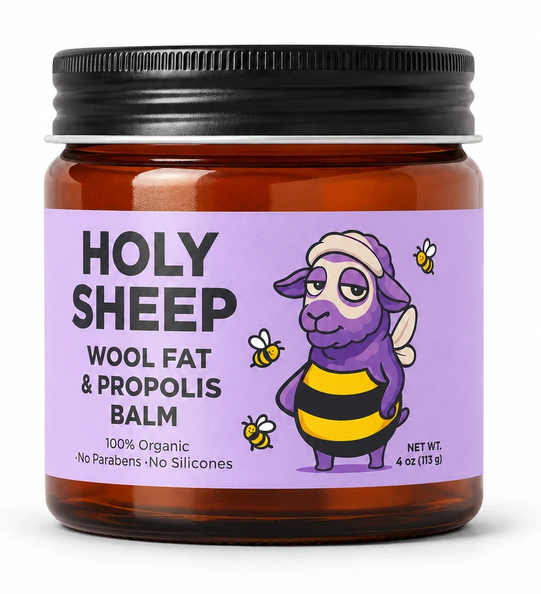 Holy Sheep Wool Fat and Propolis All-in-One Balm jar